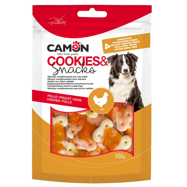 Camon Cookies Snacks biscotti pollo cani 100g
