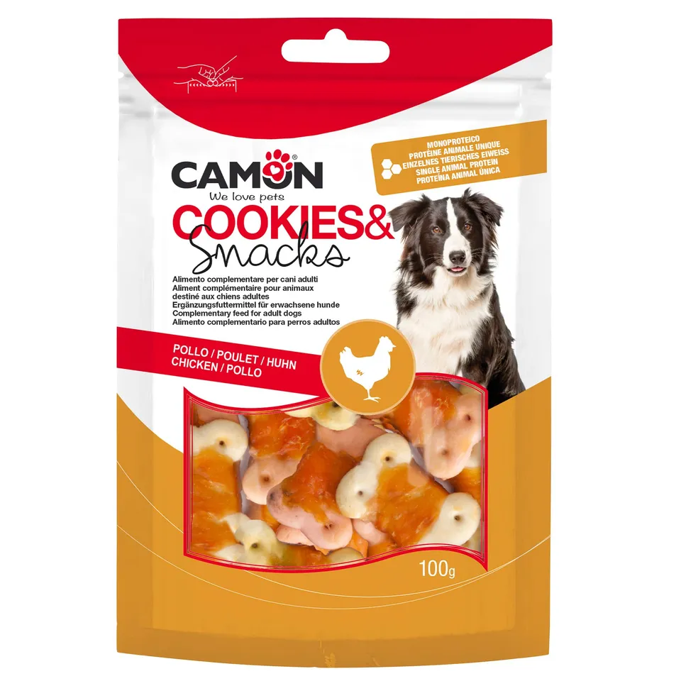 Camon Cookies Snacks biscotti pollo cani 100g