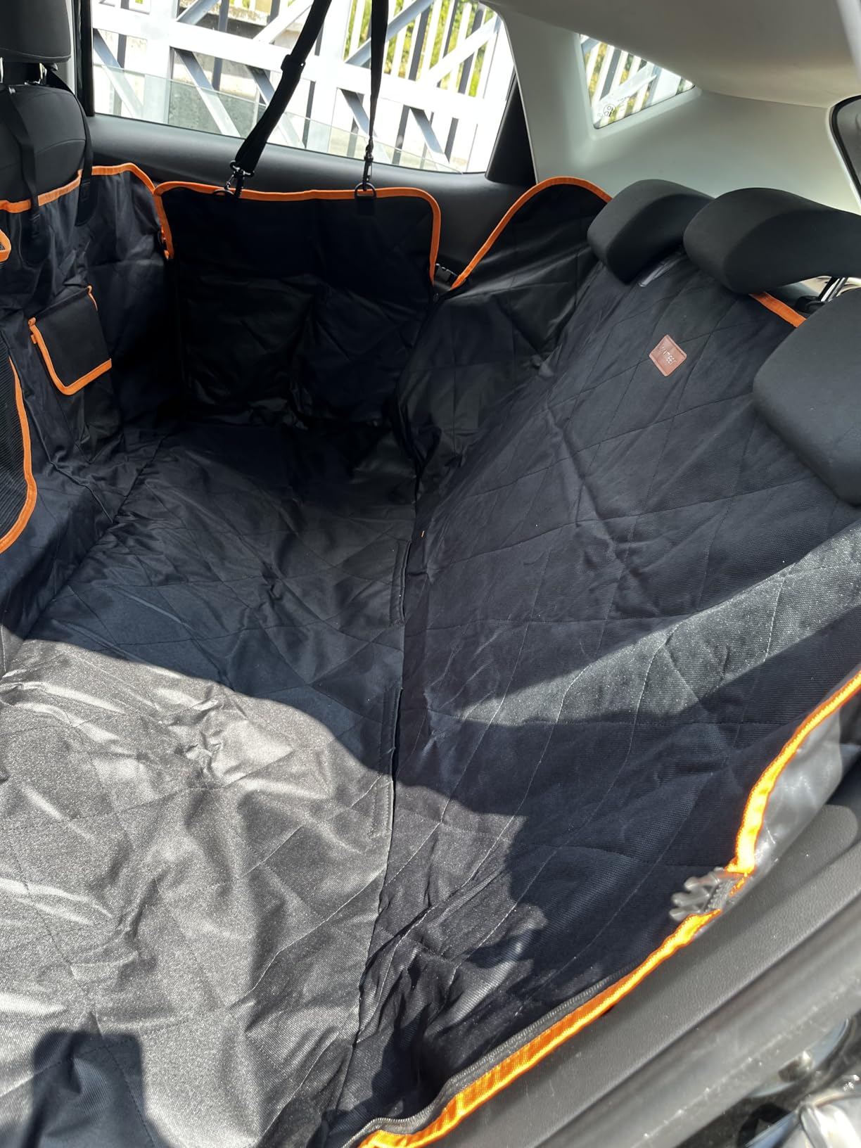 Looxmeer Telo Coprisedile Auto per Cani 147x137 Nero Impermeabile