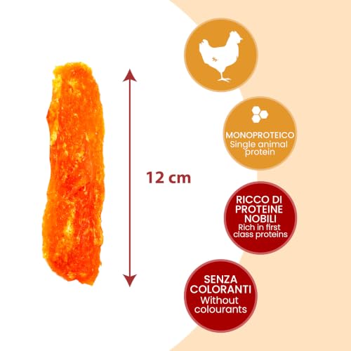 Camon Treats Snacks Jerky Pollo Snack per Cani 250 g