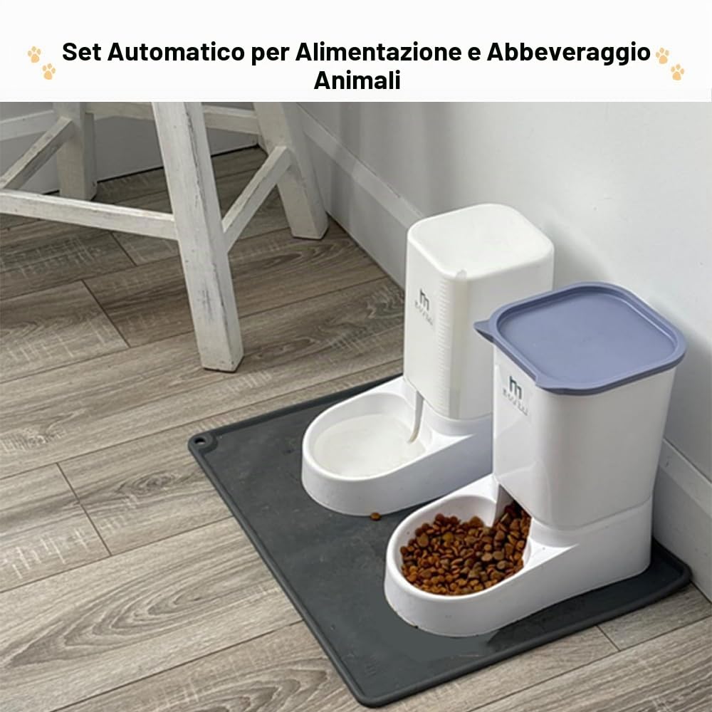 Marchul set distributore cibo e acqua 2,1 kg tappetino