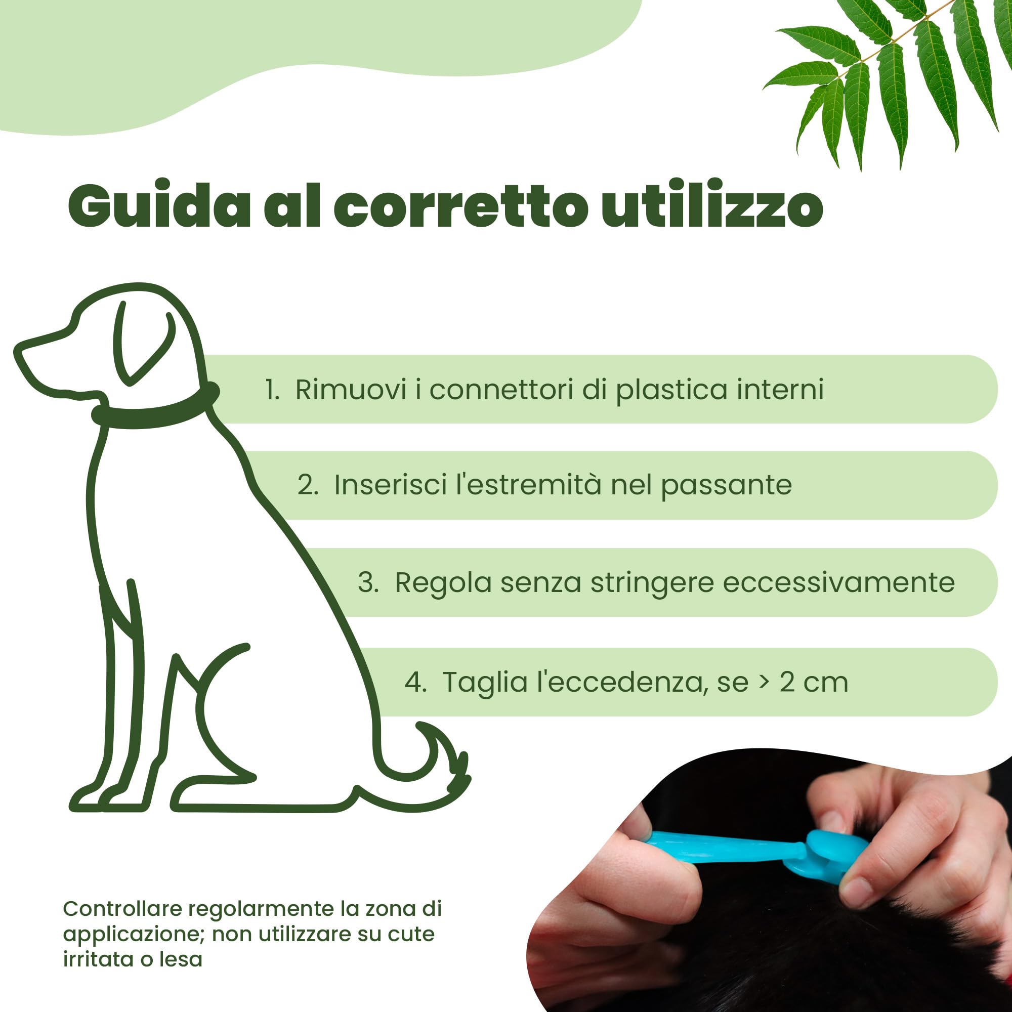 Camon Collare Protettivo Olio di Neem Cane 75 cm 1 Pezzo