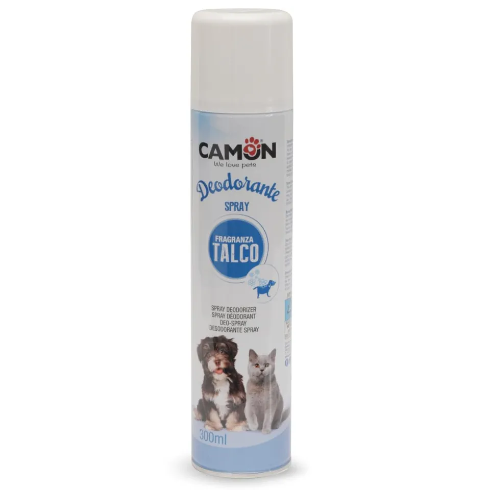 Camon Deodorante Spray al Talco 300ml per Cani e Gatti