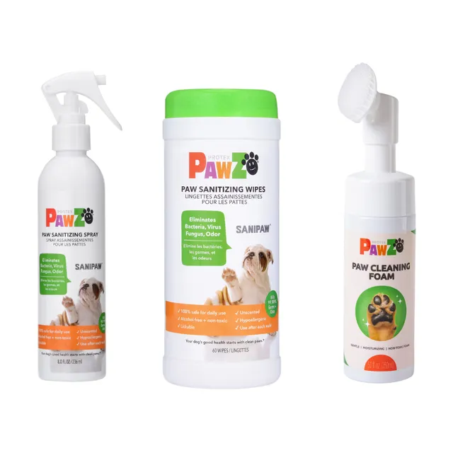 Pawz Clean Paws Kit pulizia zampe con schiuma