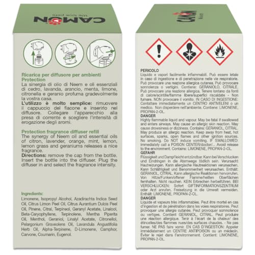 Camon Ricarica Diffusore Neem 30ml Repellente Insetti Naturale