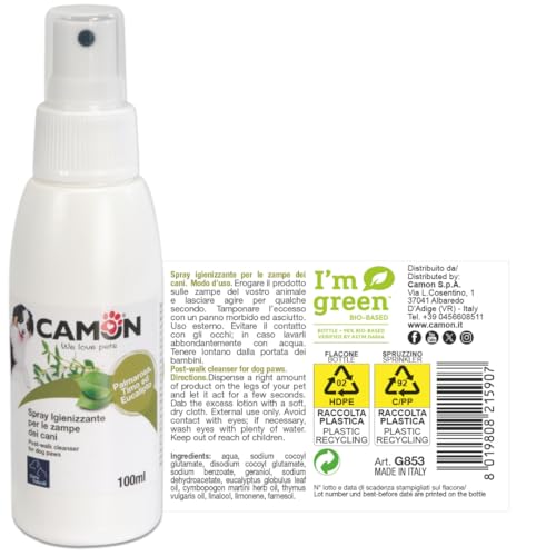 Camon Spray Igienizzante Zampe Cani 100 ml