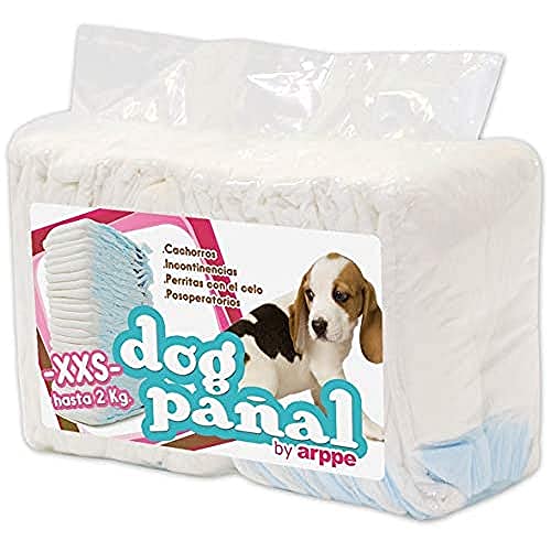 Arppe 2975010500 Pannolino Cane XXS 12 Pezzi con Foro Coda