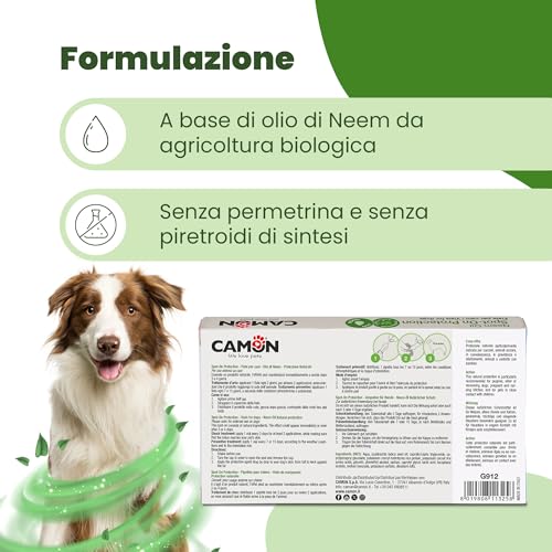 Camon Protection Spot-On fiale cani >11kg 5x5ml olio di neem