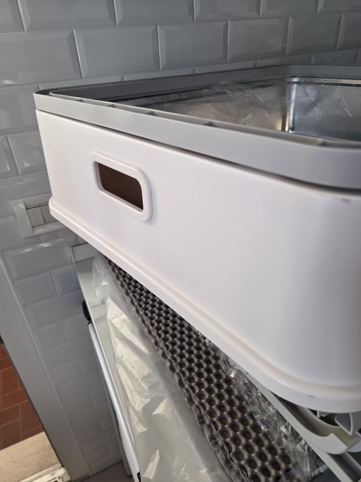 Marchul XL Lettiera Gatti Acciaio Inox Chiusa con Cassetto