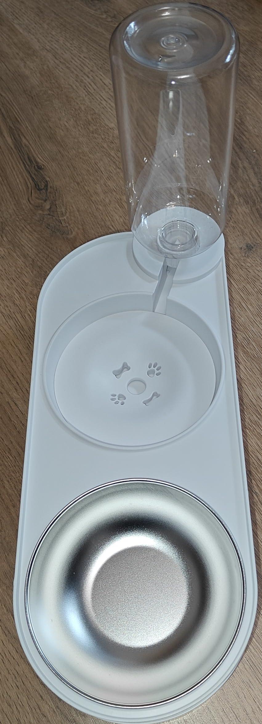 Marchul 2 in 1 set ciotole acciaio inox bianco 0,5 l