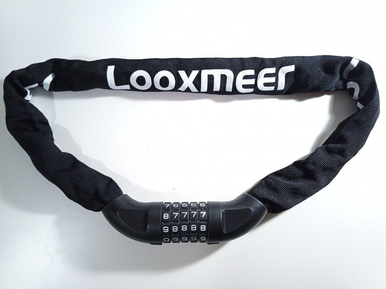 Looxmeer catena antifurto bici combinazione nero 90 cm