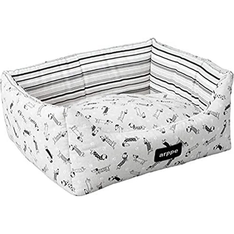 Arppe 330914535017 cuccia rettangolare grigia tela