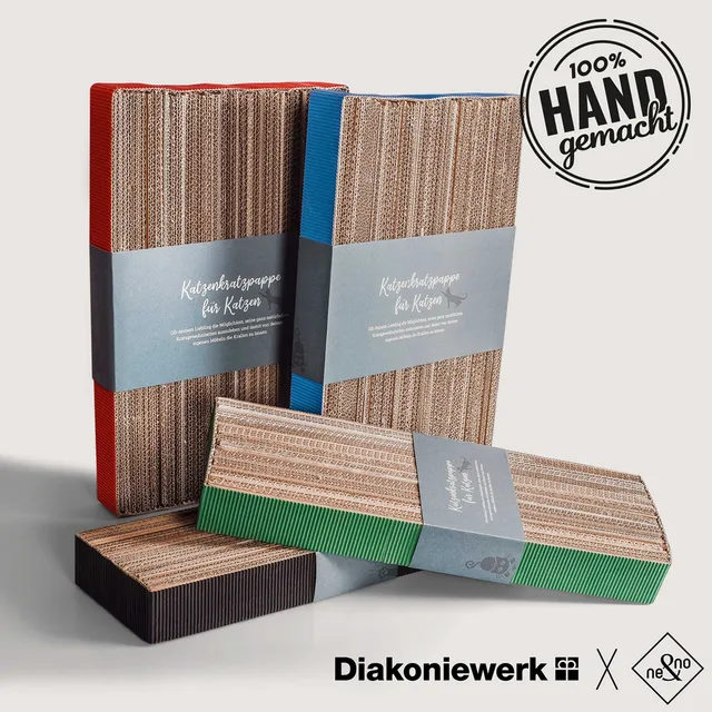 Ne&No Diakoniewerk Tiragraffi cartone riciclato fatto a mano