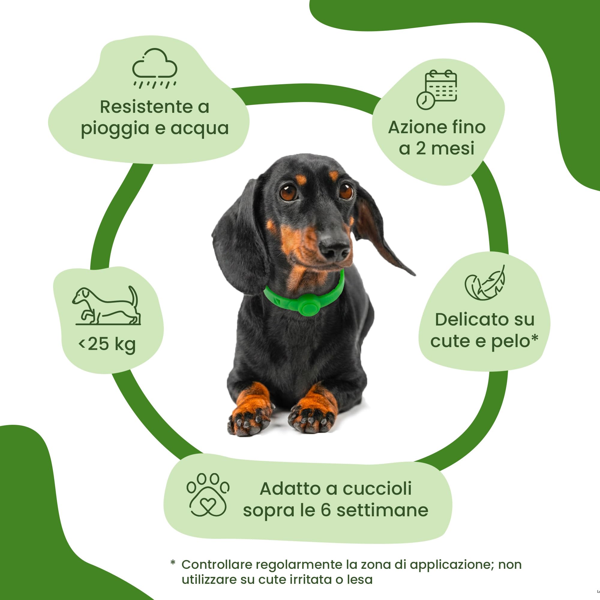 Camon Protection Barriera Collare per Cane Neem 60 cm