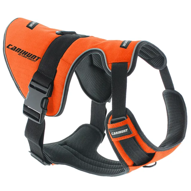 Canihunt Signal pettorina cane arancione riflettente anti-trazione