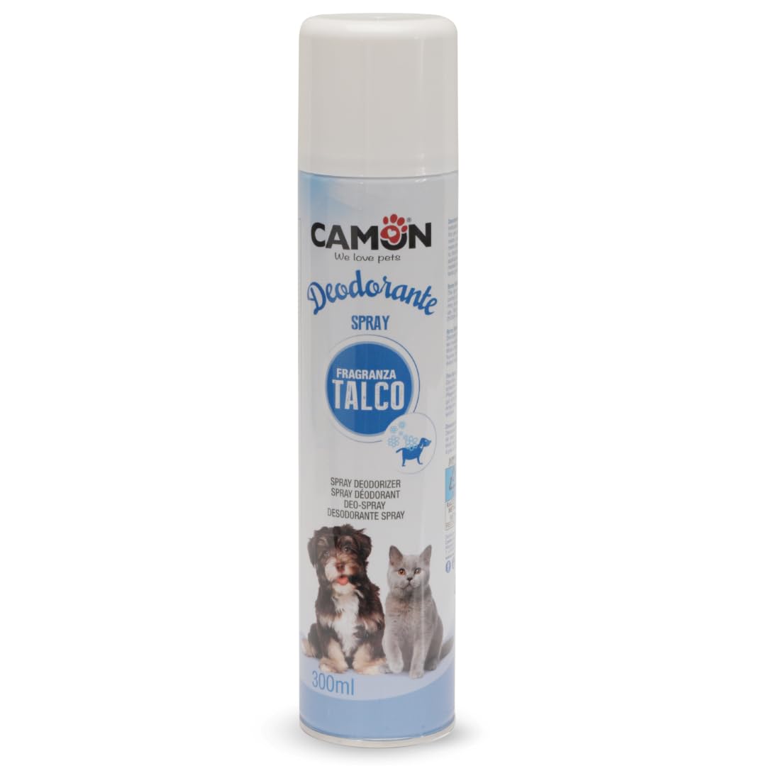 Camon Deodorante Spray al Talco 300ml per Cani e Gatti
