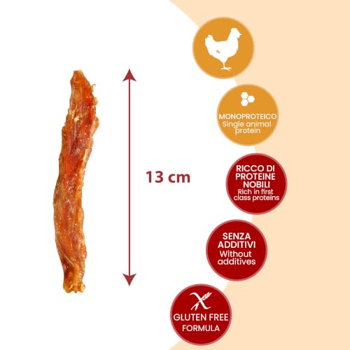 Camon Treats Strisce Pollo Snack Cane 80 g Senza Glutine