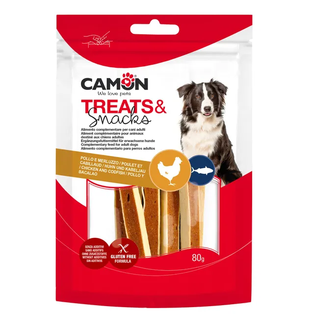 Camon sandwich pollo merluzzo snack cani 80 g