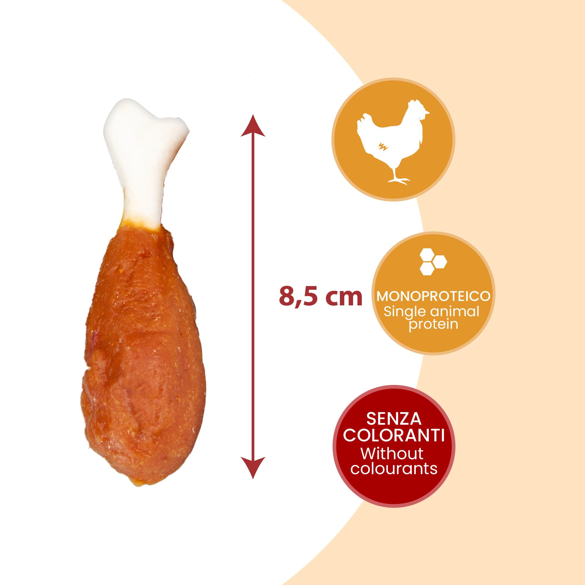 Camon Treats Snacks coscette pollo 100 g snack cane