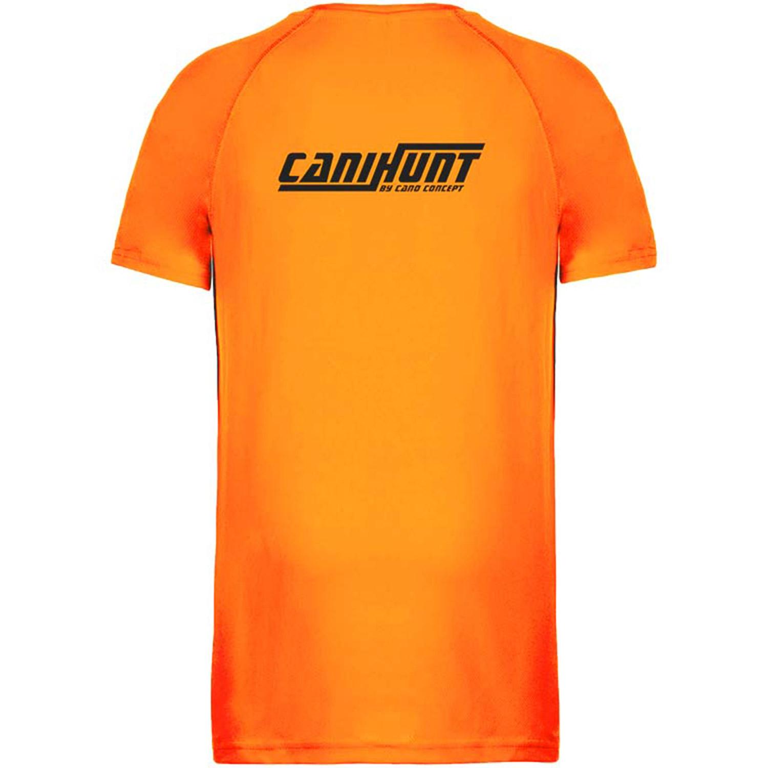 Canihunt t-shirt uomo maniche corte poliestere fluo