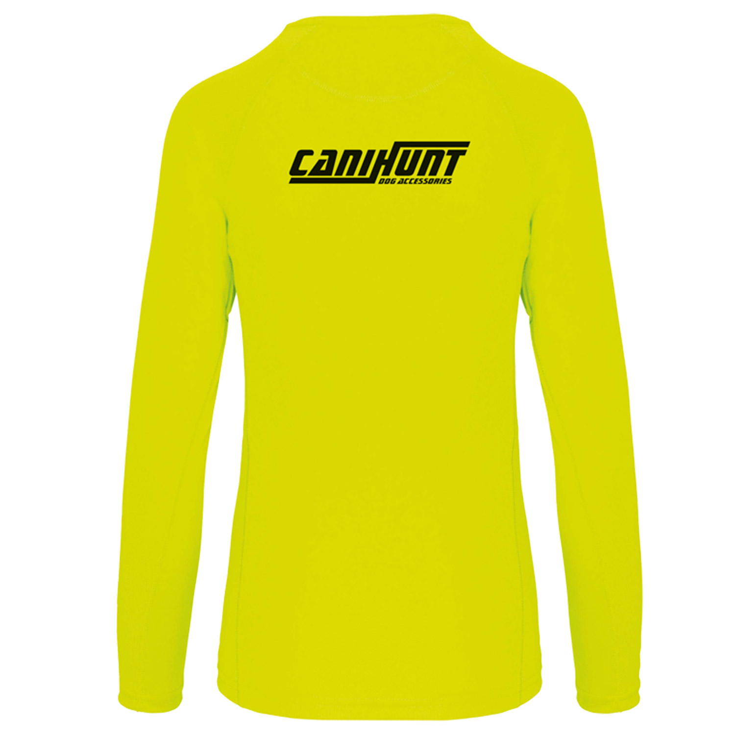 Canihunt maglia maniche lunghe donna giallo fluo poliestere