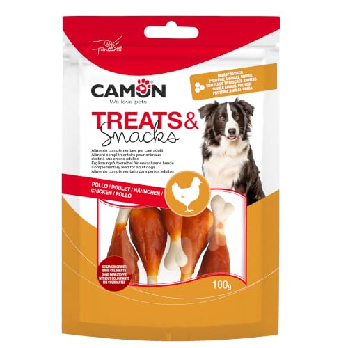 Camon Treats Snacks coscette pollo 100 g snack cane