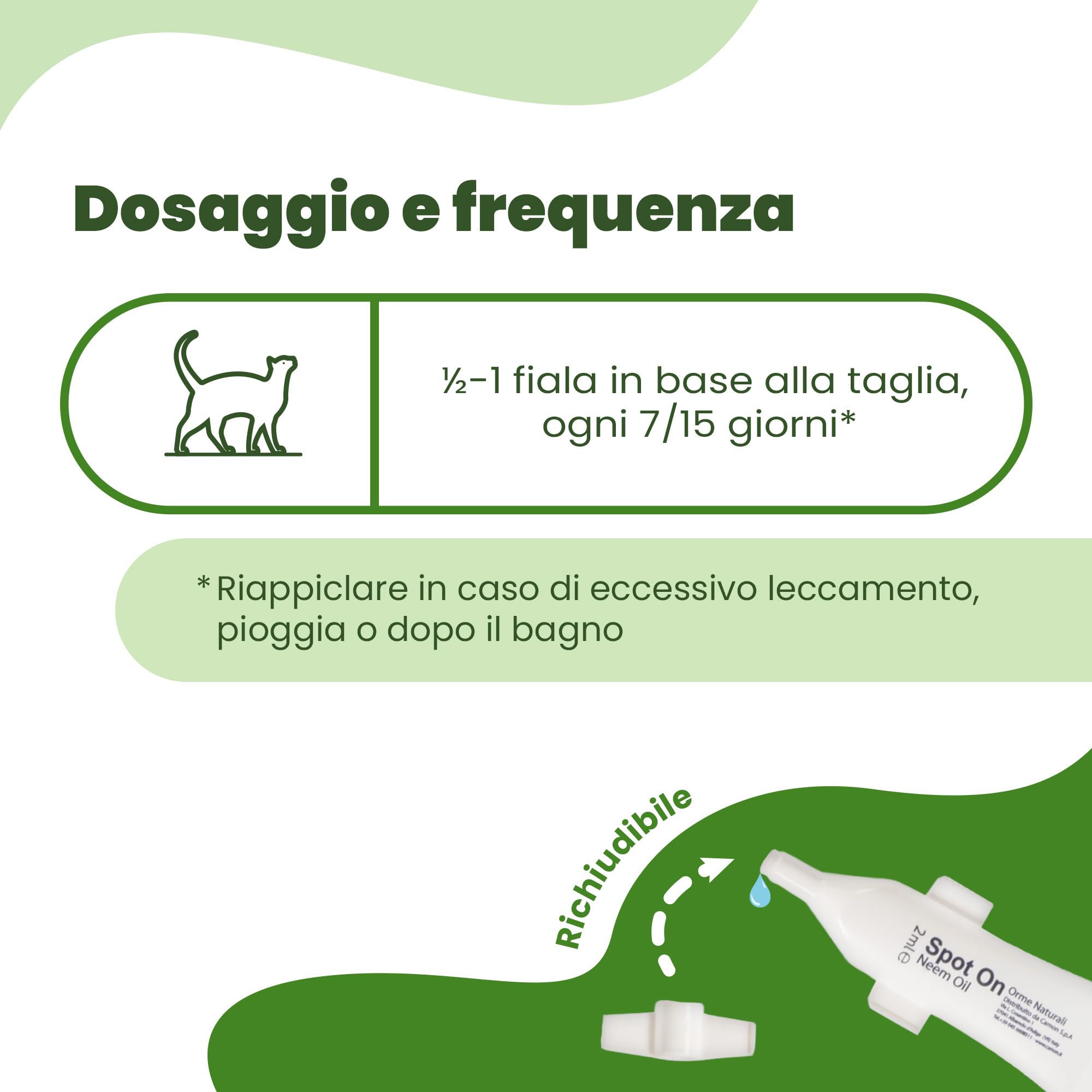 Camon Protection Spot-On gatto 5 fiale neem 2 ml