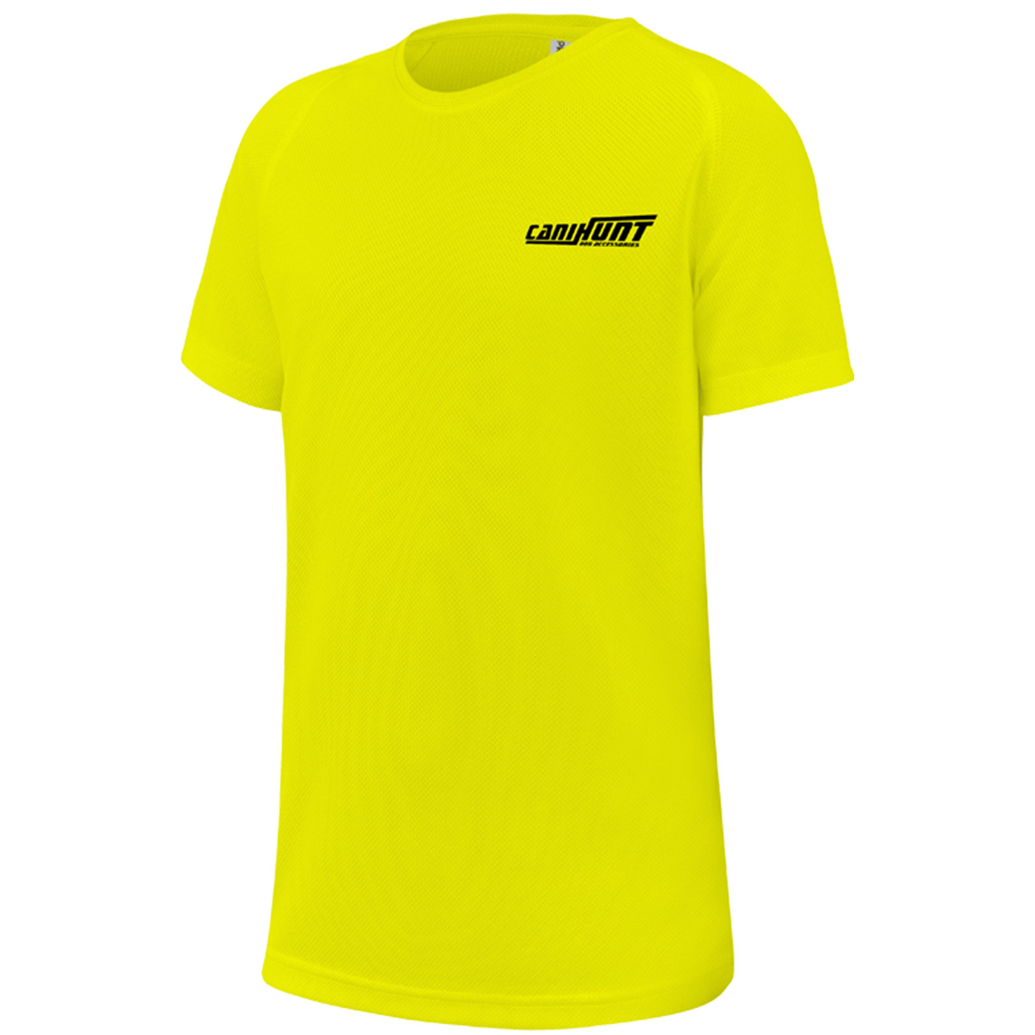 Canihunt T-shirt Bambino Giallo Fluo Maniche Corte