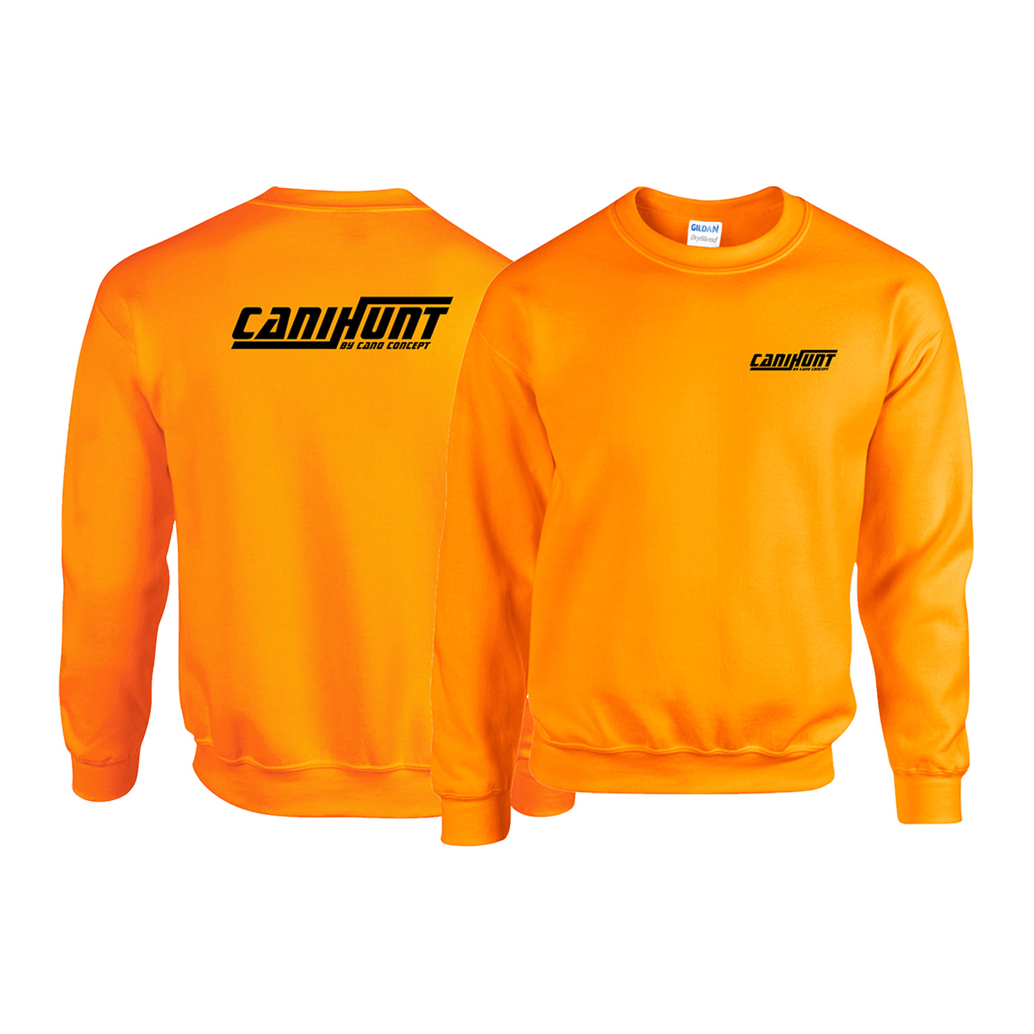 Canihunt felpa unisex alta visibilità arancione fluo