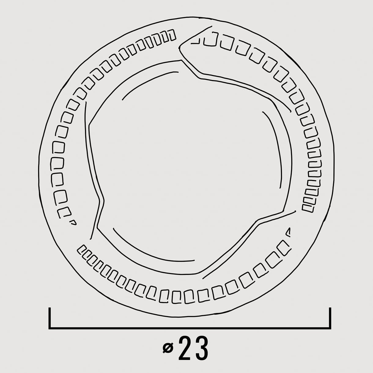 Ne&No Frisbee Cani Gioco Galleggiante 23cm Delicato Denti