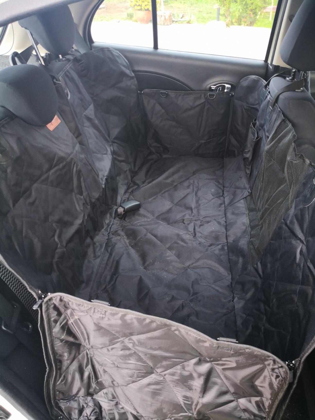 Looxmeer Trasportino Cani Auto Sedile Posteriore Nero 26kg