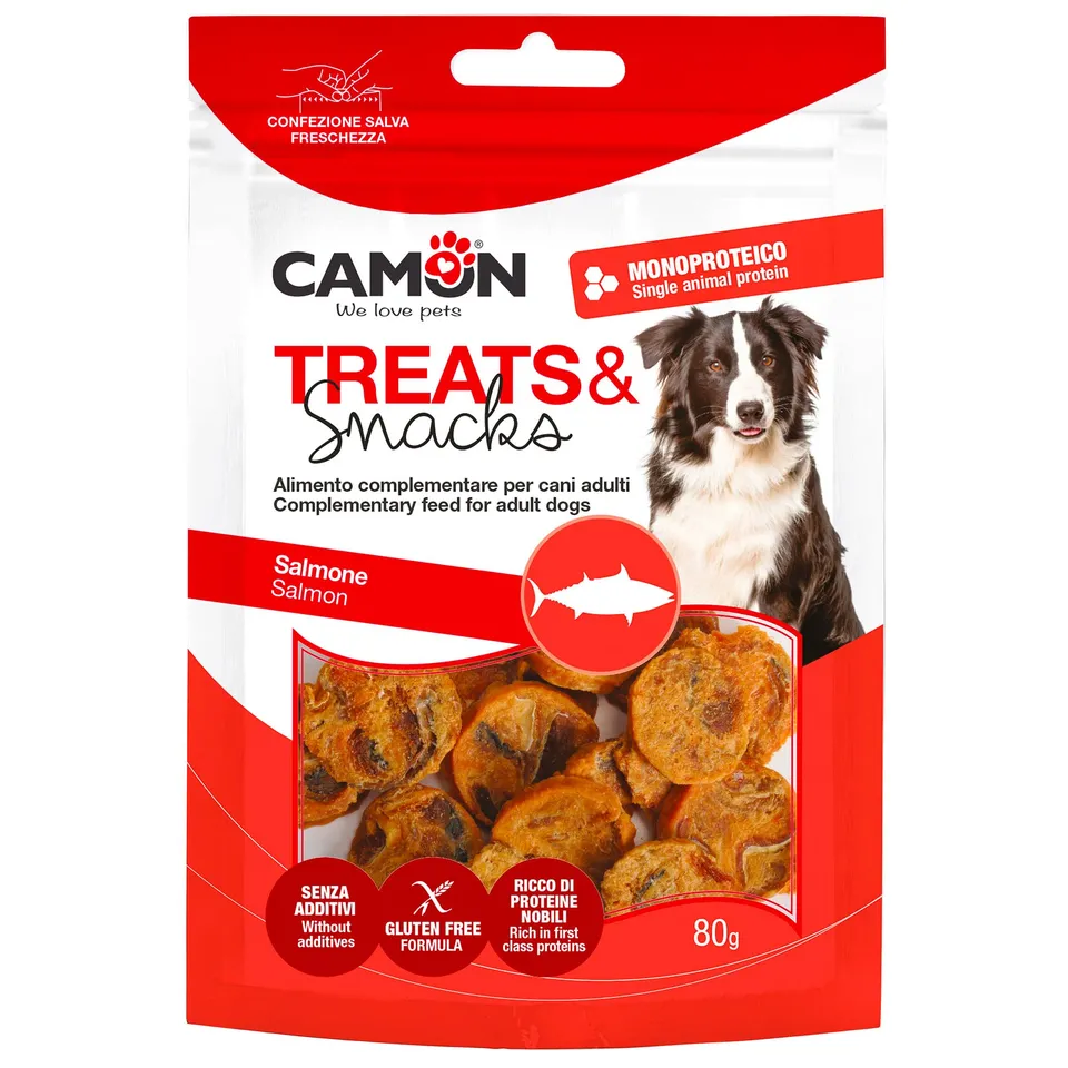 Camon Protection Treats & Snacks Monetine salmone snack cani 80 g
