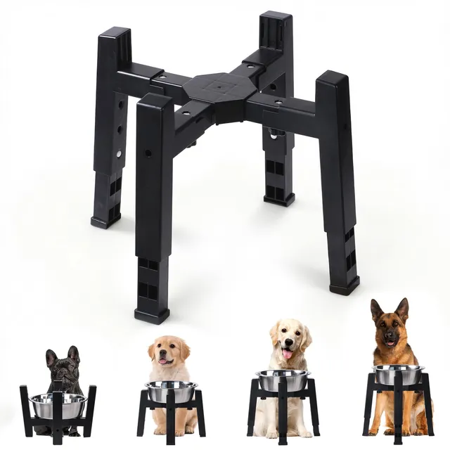 Marchul Supporto Ciotola Cani Singolo Rialzato Regolabile