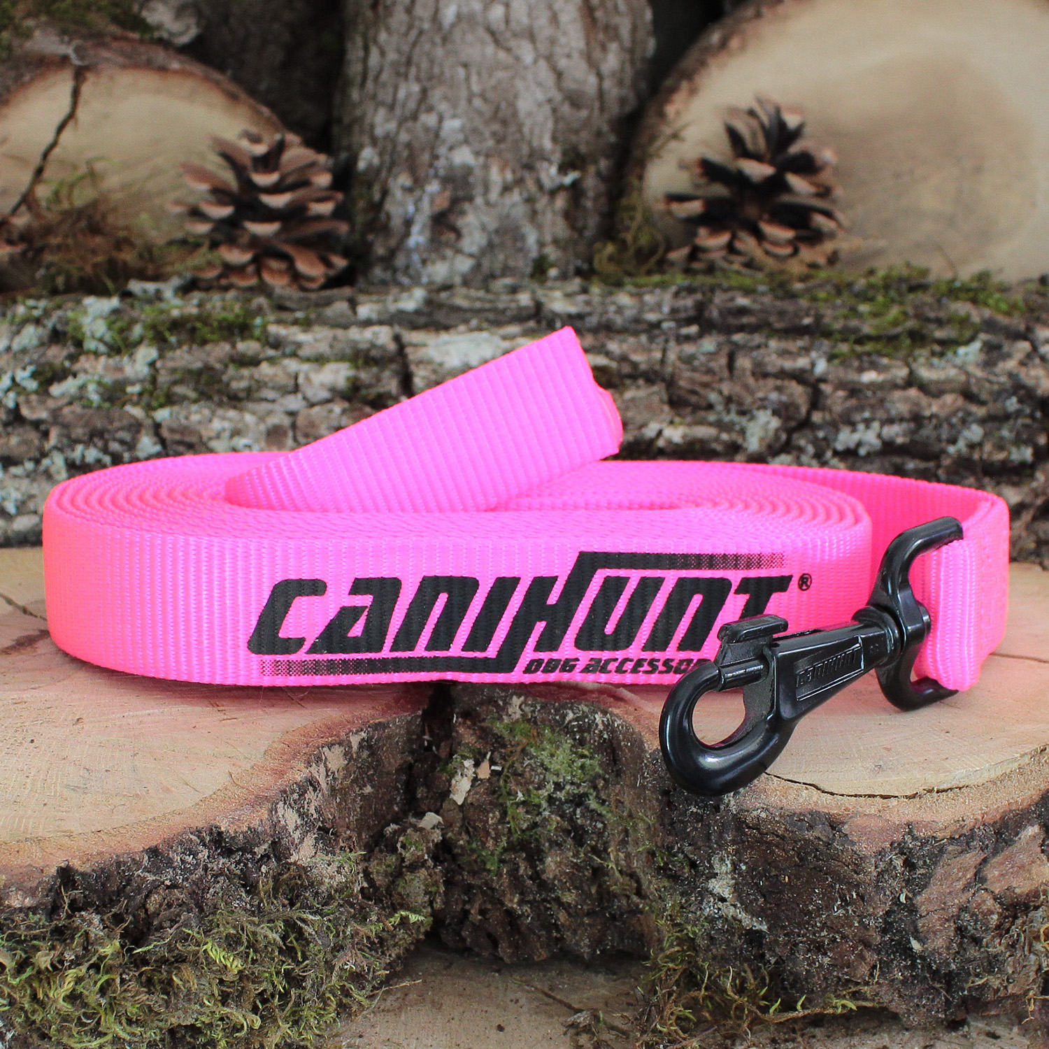 Canihunt Hunter lunghina per cani rosa 30 mm