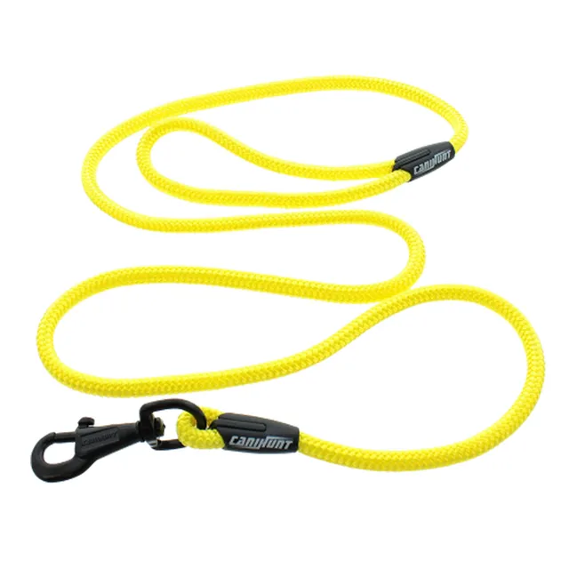 Canihunt Alp Guinzaglio Cane Tondo 150 cm Giallo Fluo