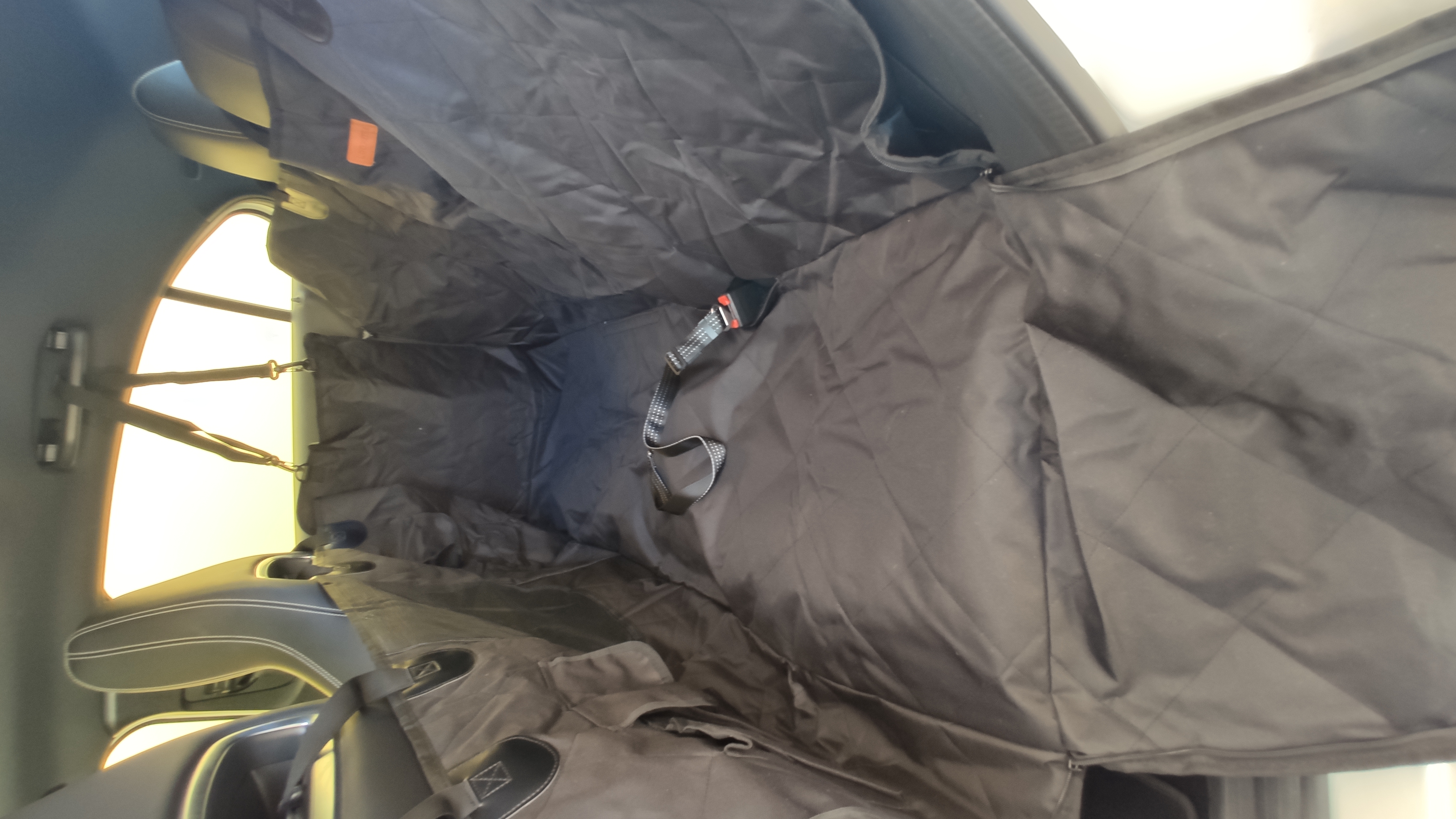 Looxmeer Trasportino Cani Auto Sedile Posteriore Nero 26kg