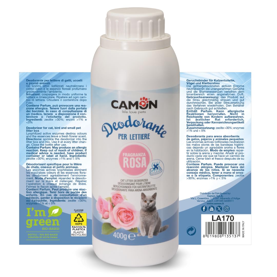Camon Deodorante Lettiera Gatti Rosa 400g