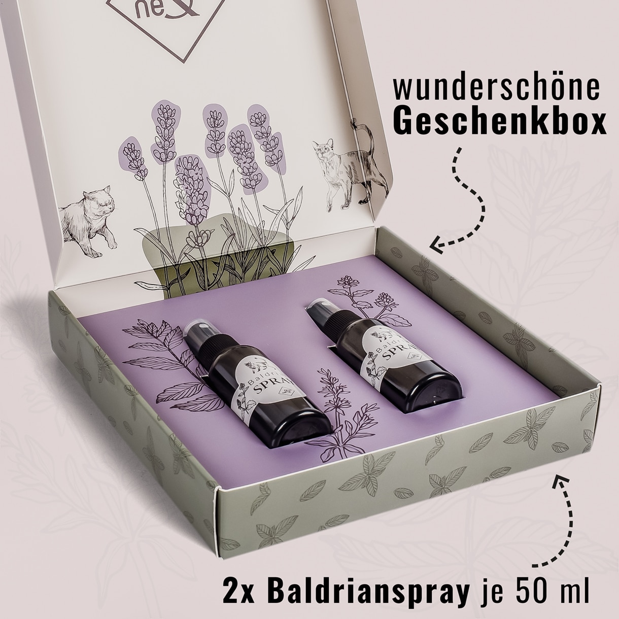Ne&No spray valeriana gatti set 2x50 ml