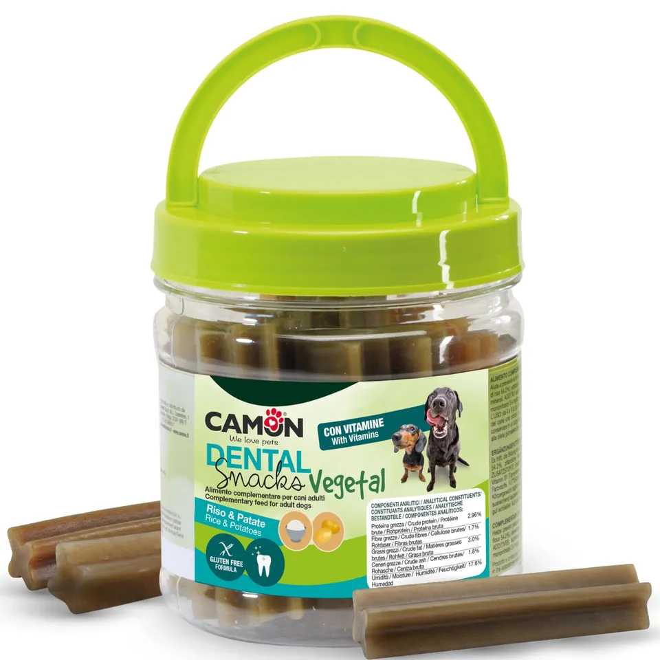Camon Dental Snacks Vegetal Sticks Mix Snack Cani 400g Gluten Free