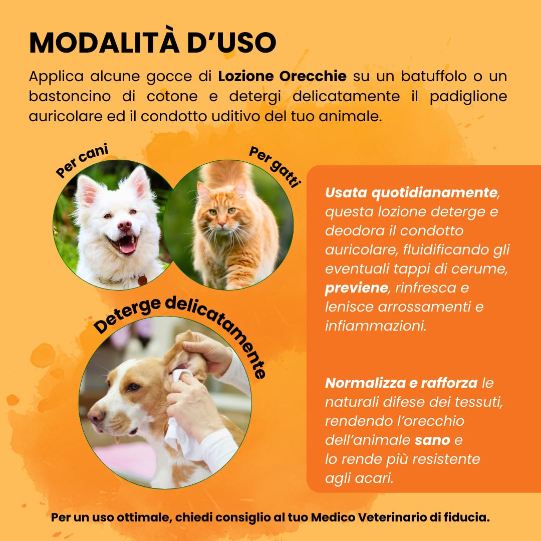 Camon Lozione Orecchie cani gatti lenitiva 200 ml