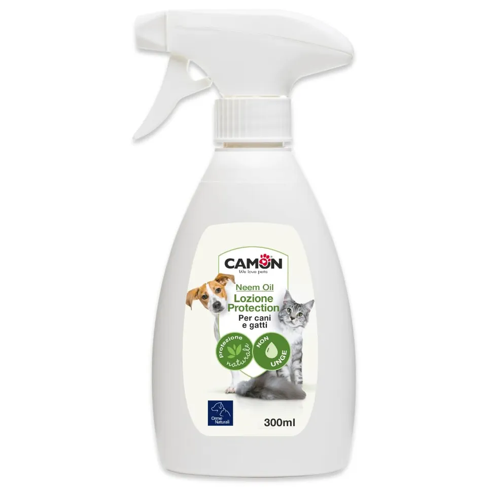 Camon Protection Lozione Olio di Neem Cani Gatti 300 ml