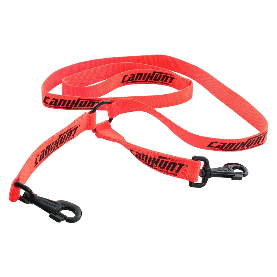 Canihunt Hunter First guinzaglio cane doppio arancione 150 cm