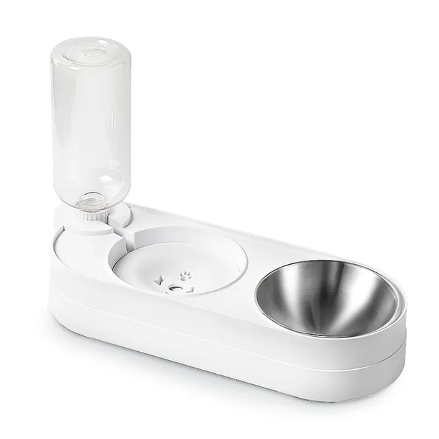 Marchul 2 in 1 set ciotole acciaio inox bianco 0,5 l