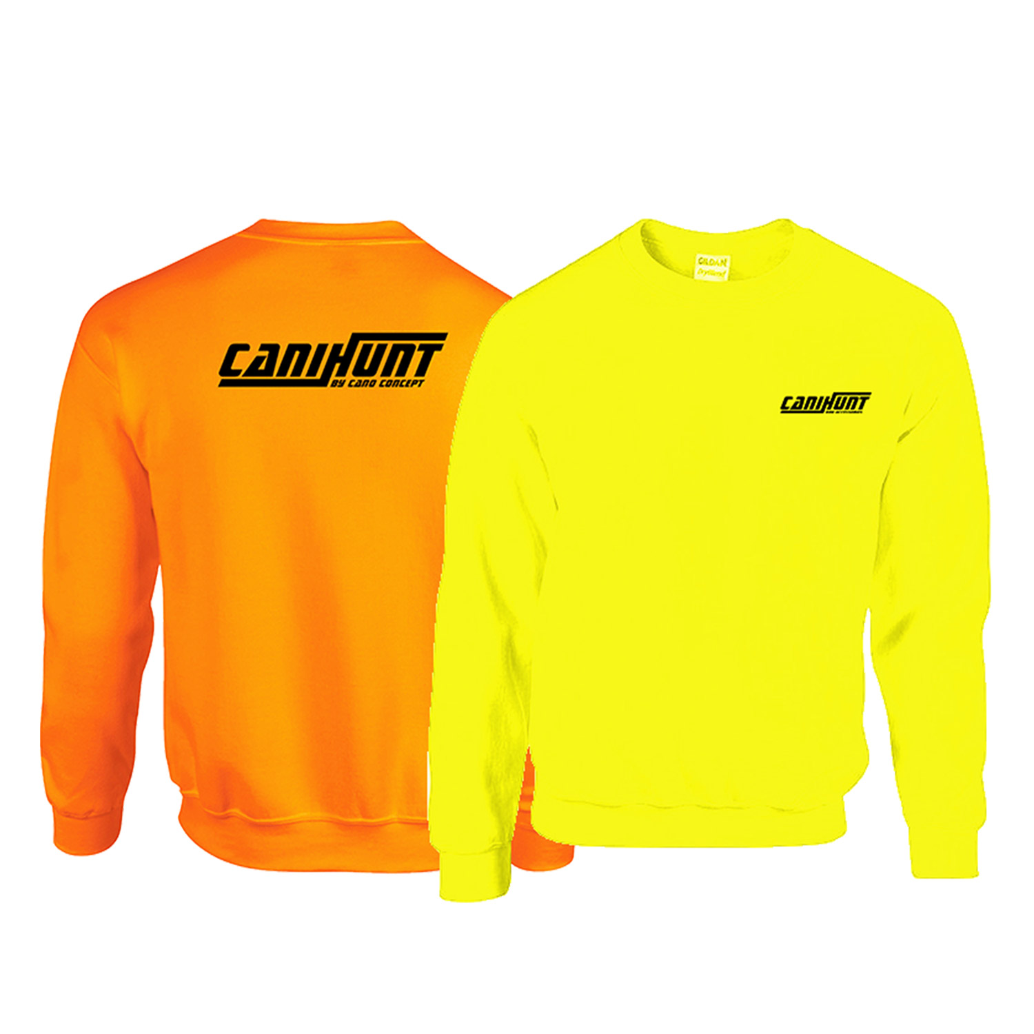 Canihunt felpa unisex alta visibilità arancione fluo