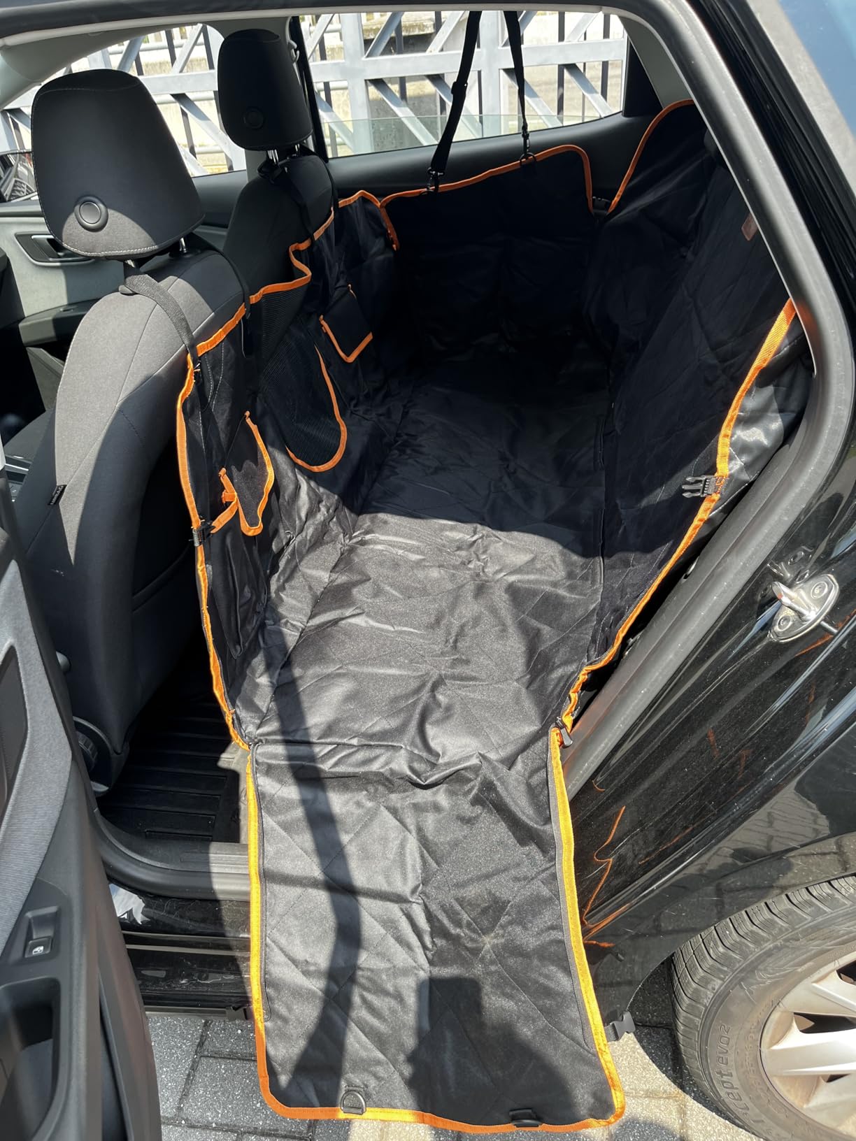 Looxmeer Telo Coprisedile Auto per Cani 147x137 Nero Impermeabile