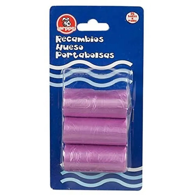 Arppe Hueso Portabolsas sacchetti igienici blu 45 pezzi