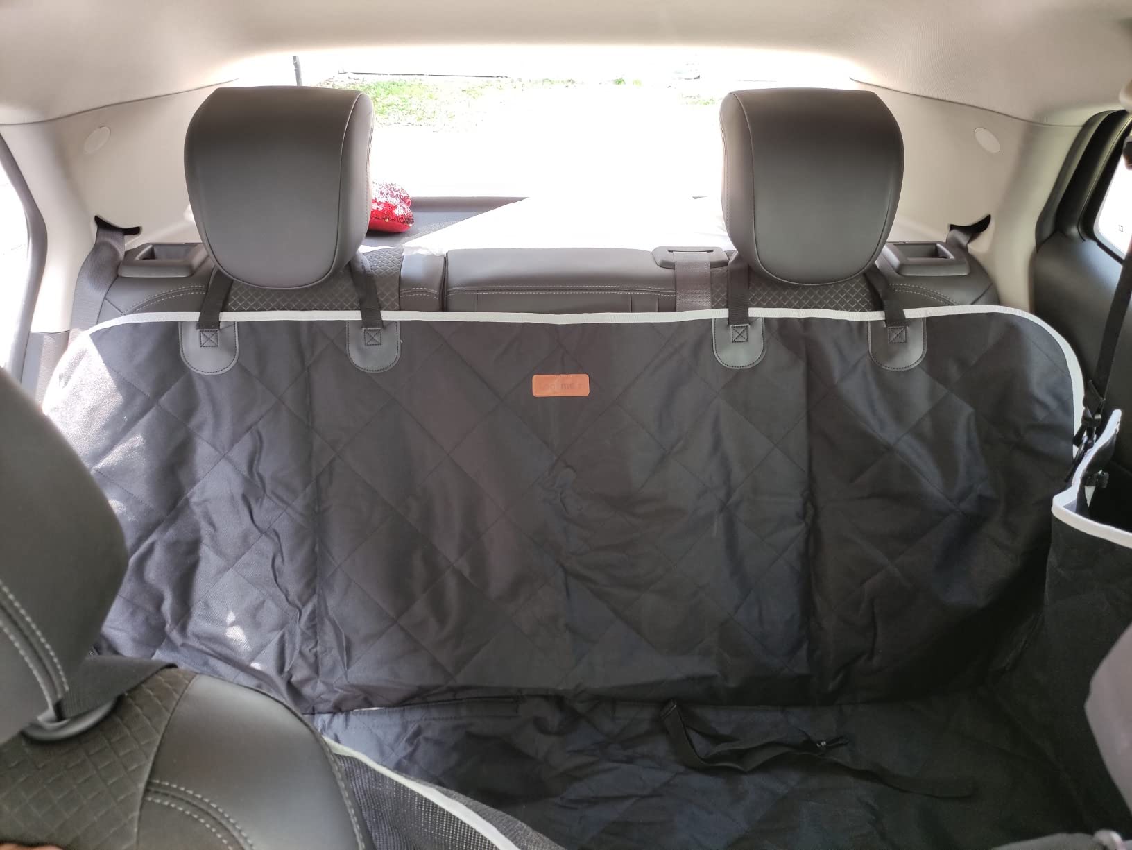 Looxmeer coprisedile auto per cani rete 147x137 cm nero
