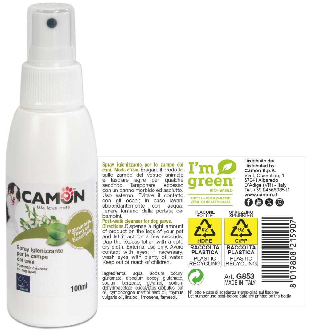 Camon Spray Igienizzante Zampe Cani 100 ml