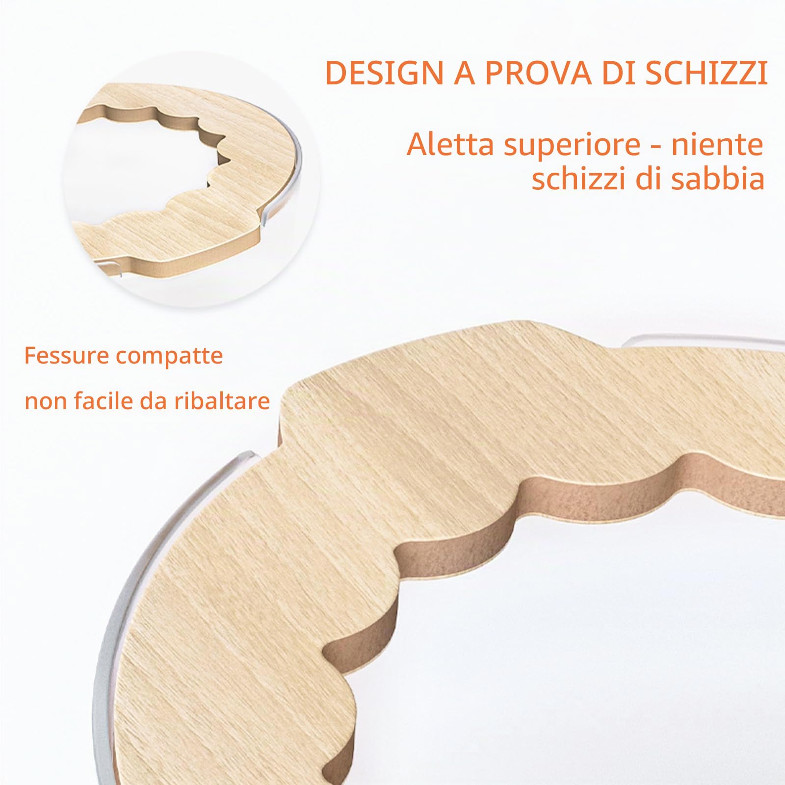 Marchul vaschetta bagno sabbia criceti 14,5cm trasparente con paletta