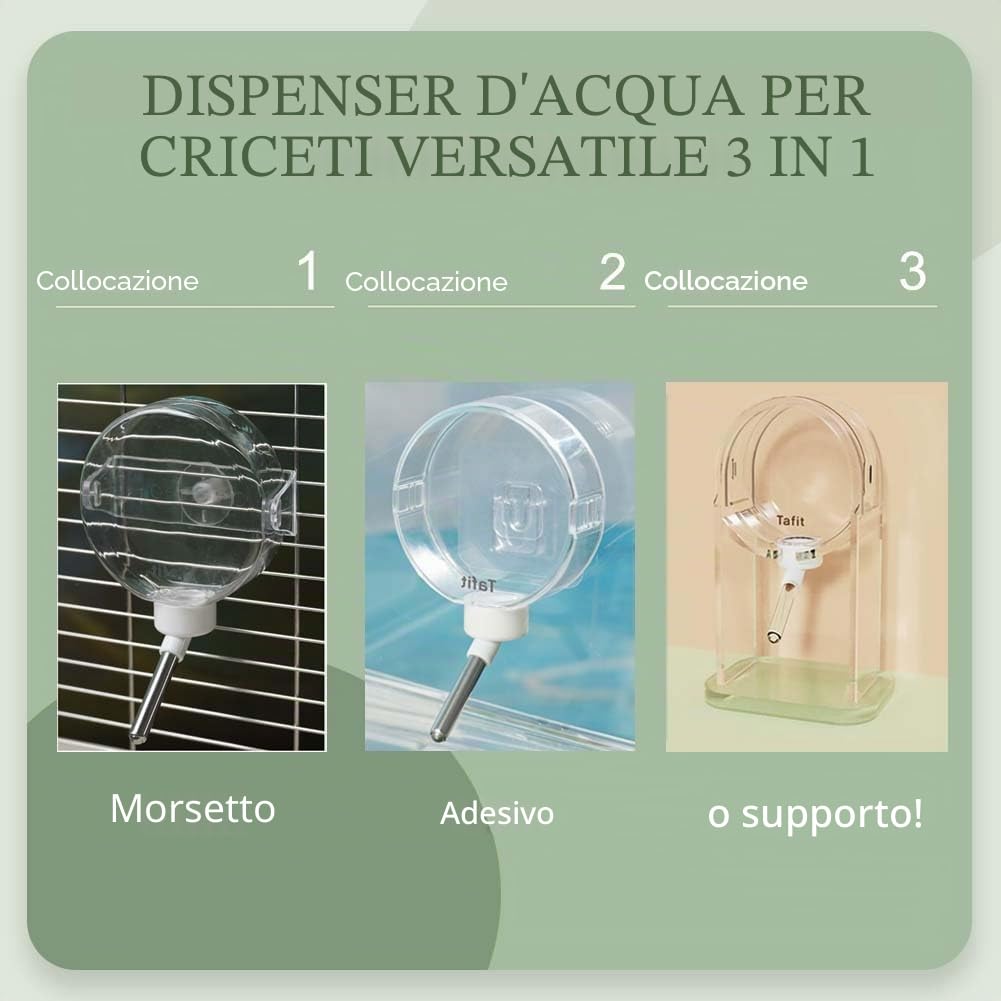 Marchul Borraccia Criceti 150 ml con Supporto Antigoccia
